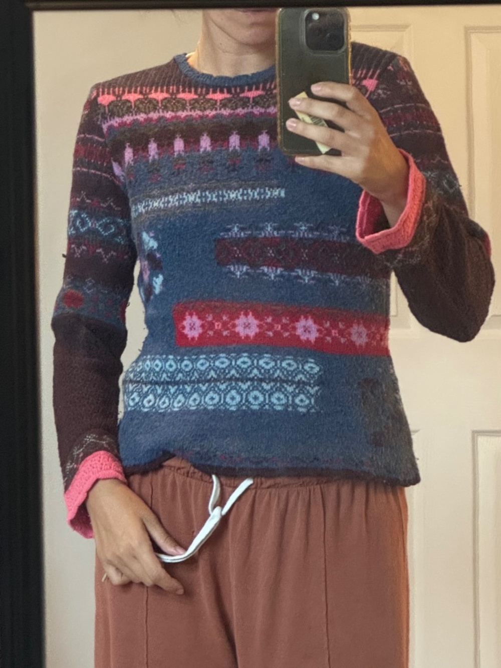 Oilily Multicolor Fair Isle Knit Sweater XS